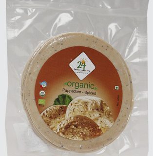 24 Mantra Pappadam Spiced 3.5 Oz