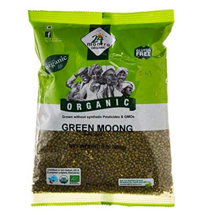 24 Mantra Organic Green Moong Dal 2L.B