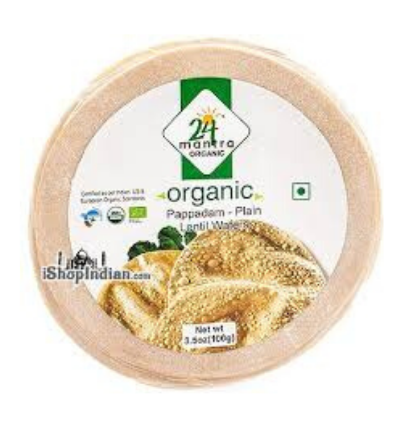 24 Mantra Pappadam Plain 3.5 Oz