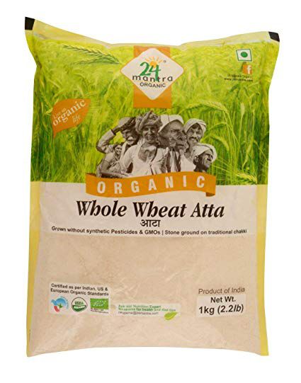 24 Mantra Organic Whole Wheat Flour 1K.G