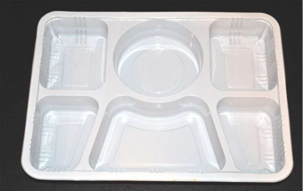 6 Compartment Foam Plates