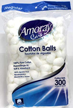 Amoray Cotton Balls 300 Cnt