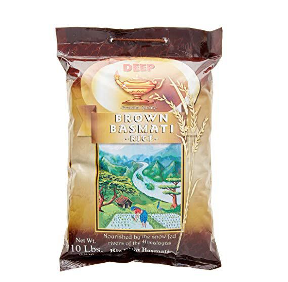 Deep Brown Basmati Rice 10 Lb