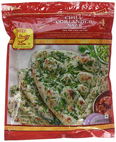 Deep Chilli Coriander Naan 316G