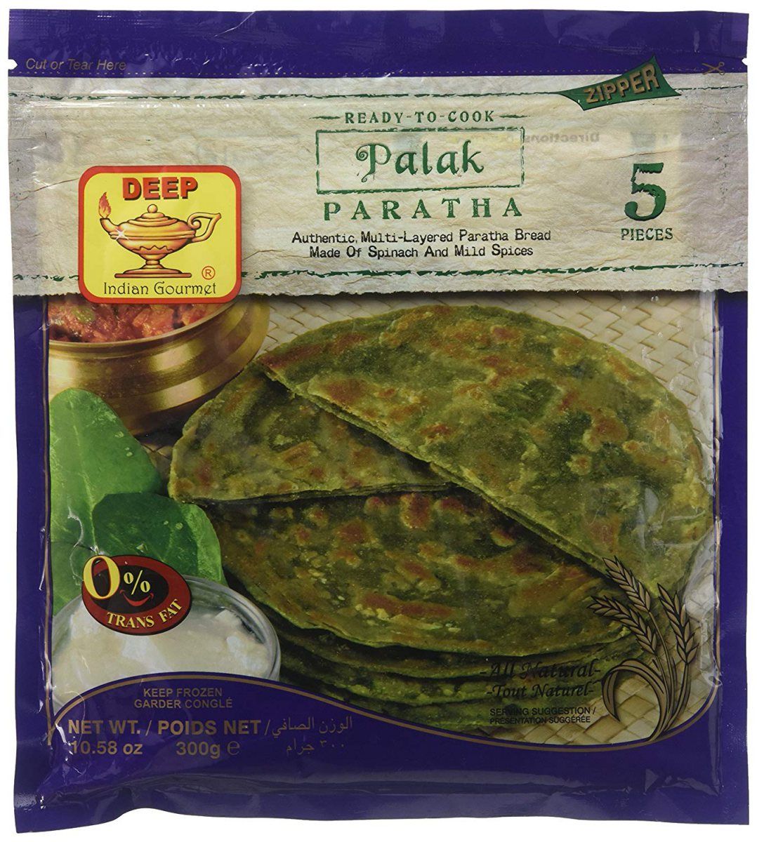 Deep Palak Paratha 5Pc 300G