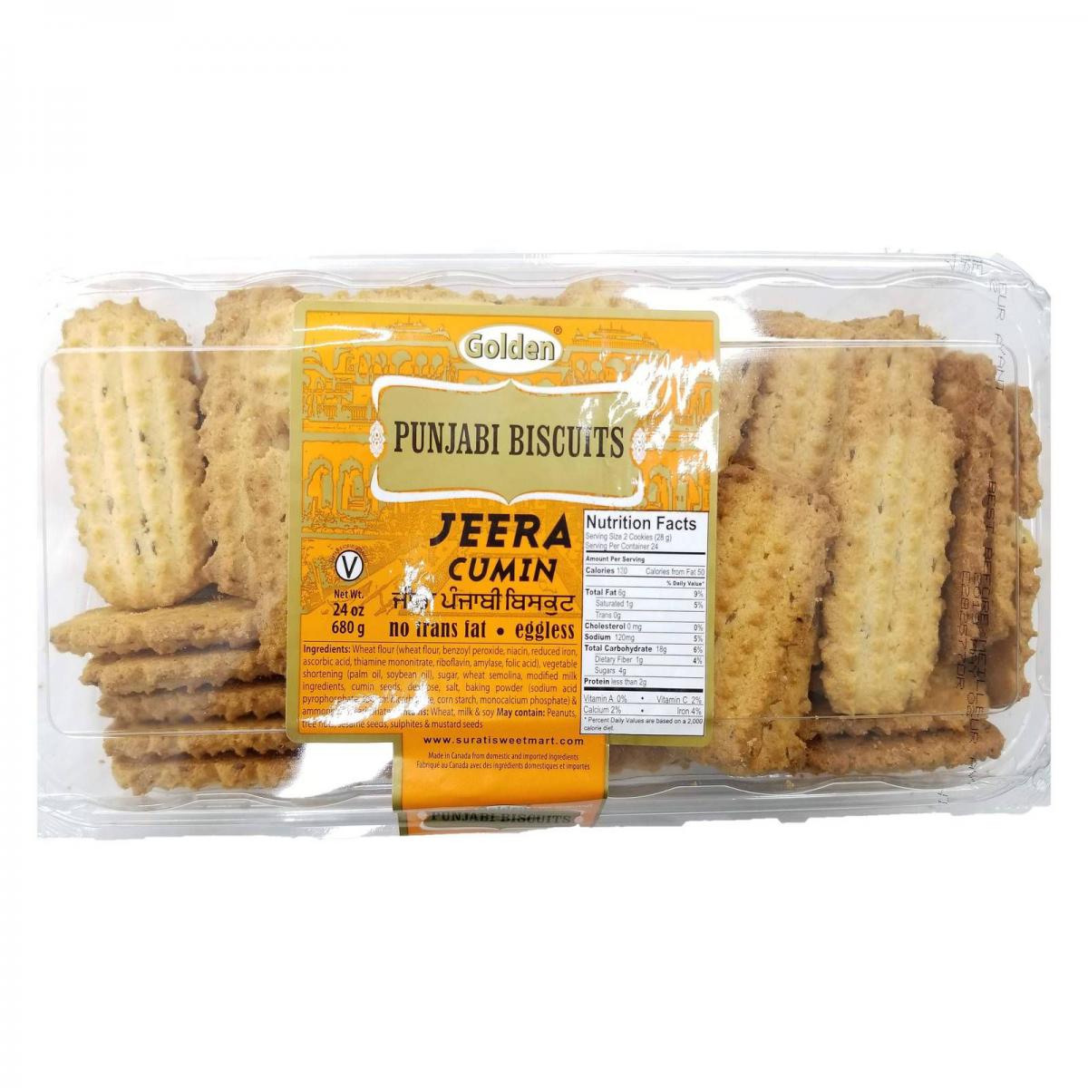 Golden Punjabi Biscuits Jeera Cumin 680 Gm