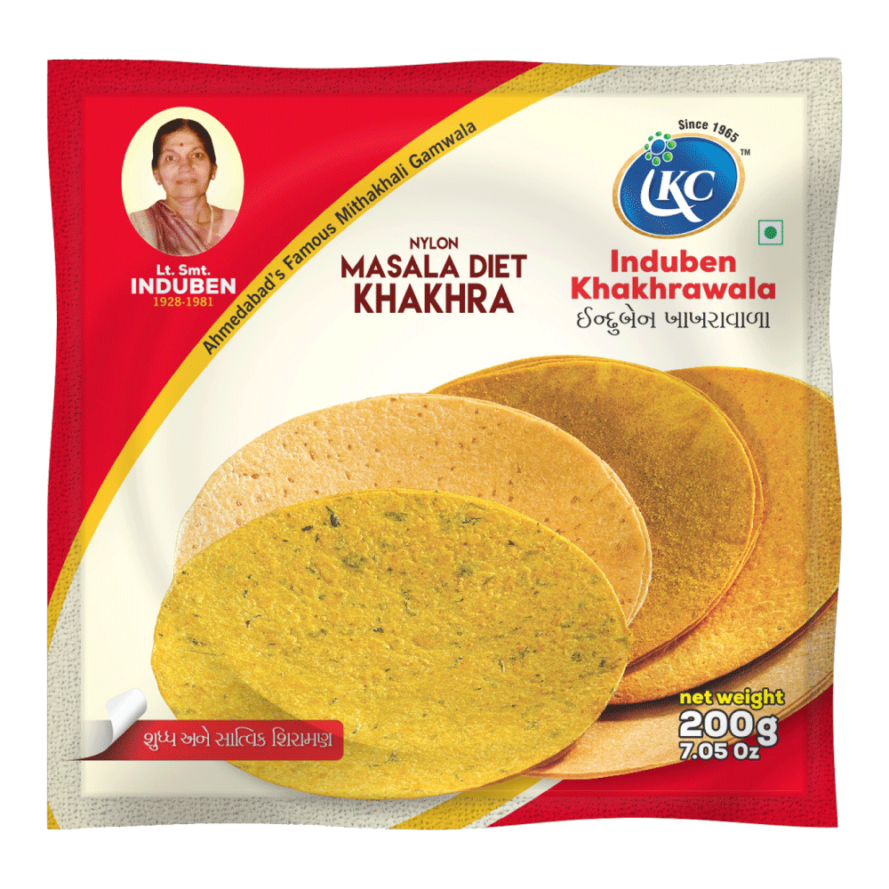 Induben Nylon Sada Diet Khakhra 200 G.M