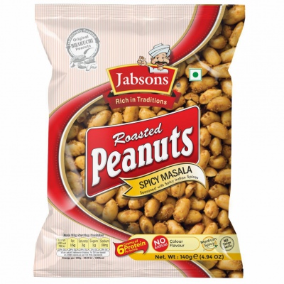 Jabsons Spicy Masala Peanuts 140 Gm