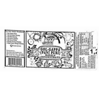 Joy Gol Gappa Masala Concentrate 8 Oz
