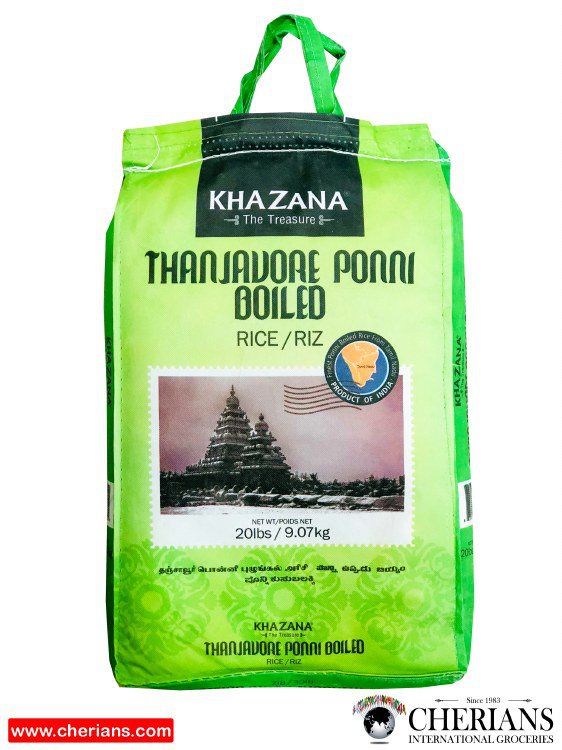 Khazana Thanjavore Ponni Boiled Rice 20Lb