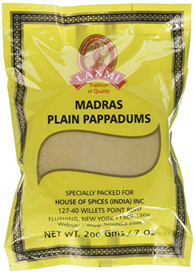 Laxmi Madras Plain Pappadum 200 Gm