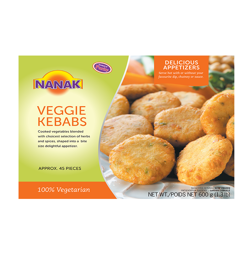 Nanak Veggie Kabab 600Gm