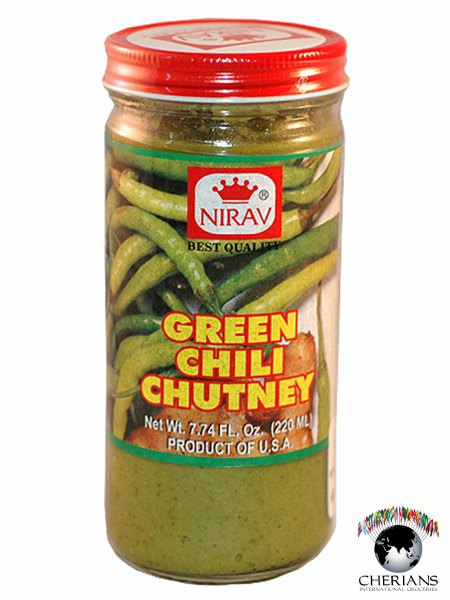 Nirav Green Chili Chutney 220Ml