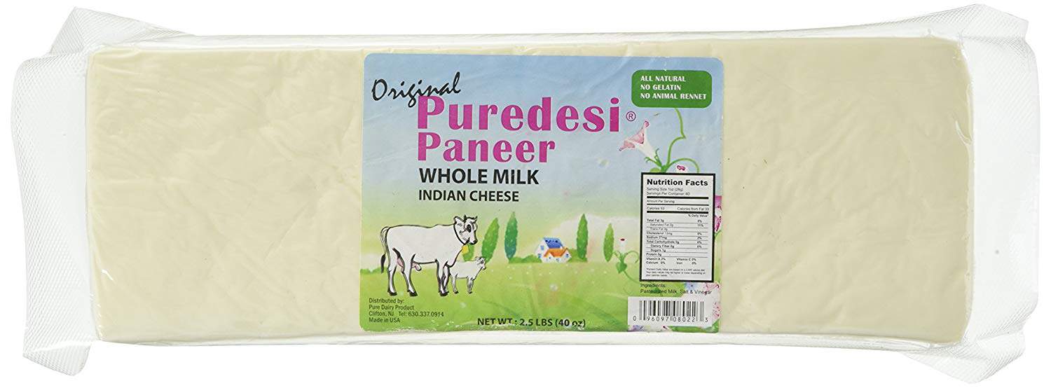 Pure Desi Whole Milk Paneer 12 Oz