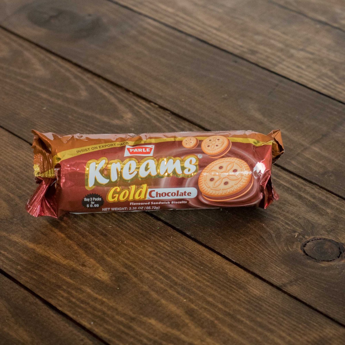 Parle Kreams Gold Chocolate 2.35 Oz
