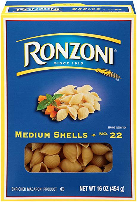 Ronzoni Medium Shells 16 Oz
