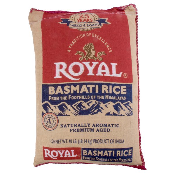 Royal Basmati Rice 40 Lb