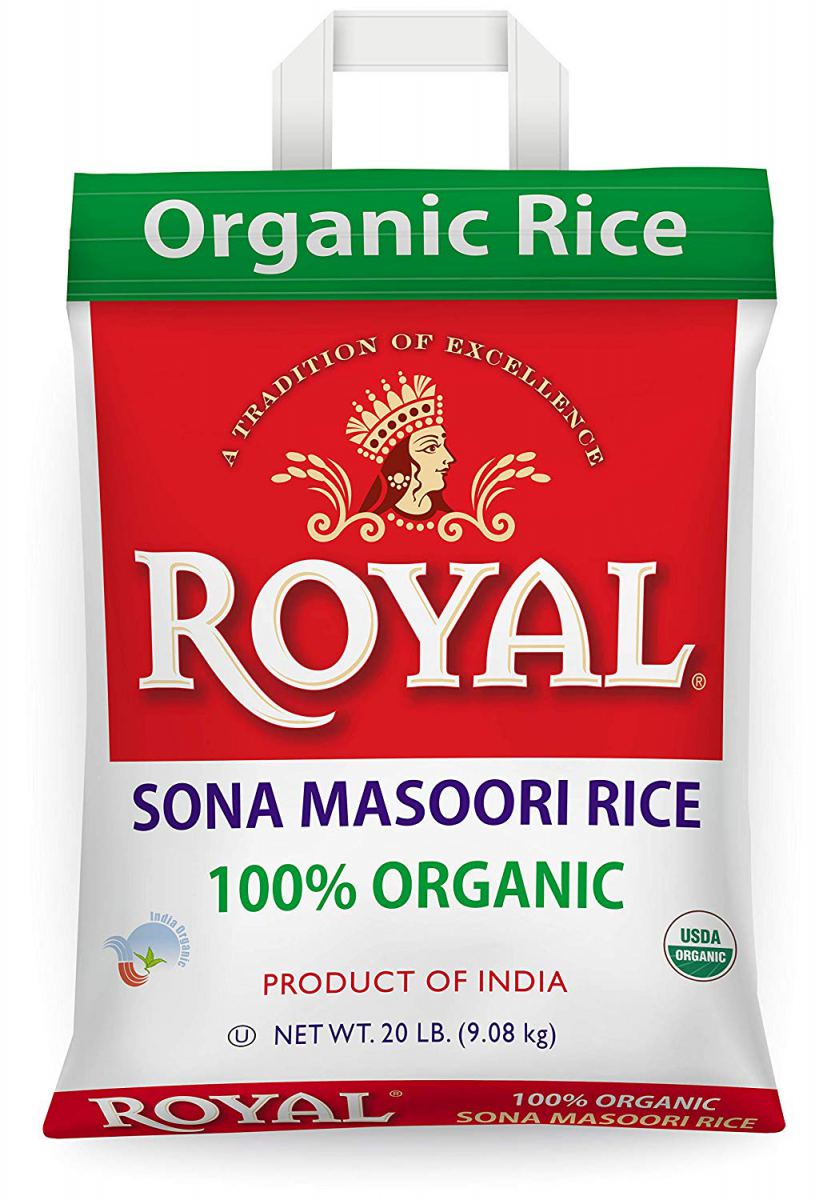 Royal Organic Sonamasoori Rice 20Lb