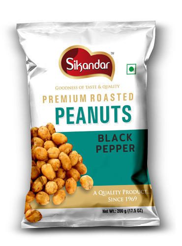 Sikandar Premium Rosted Peanuts Blk Pepper 200 G