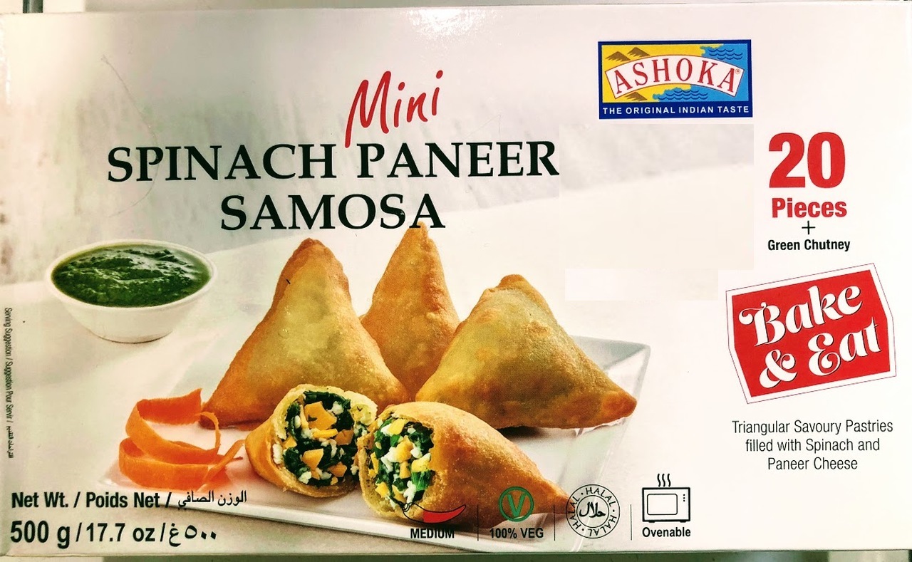 Ashoka Mini Spinach Paneer Samosa 500G