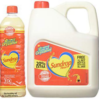 Sundrop Heart Edible Vegetable Oil 5L