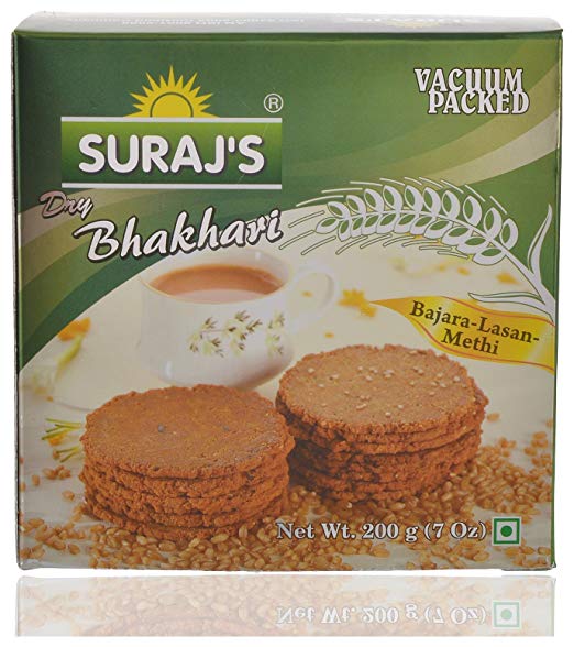 Surajs Dry Bhakhari Bajara-Lasan-Methi 200G