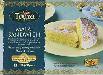 Taaza Malai Sandwich 454Gm