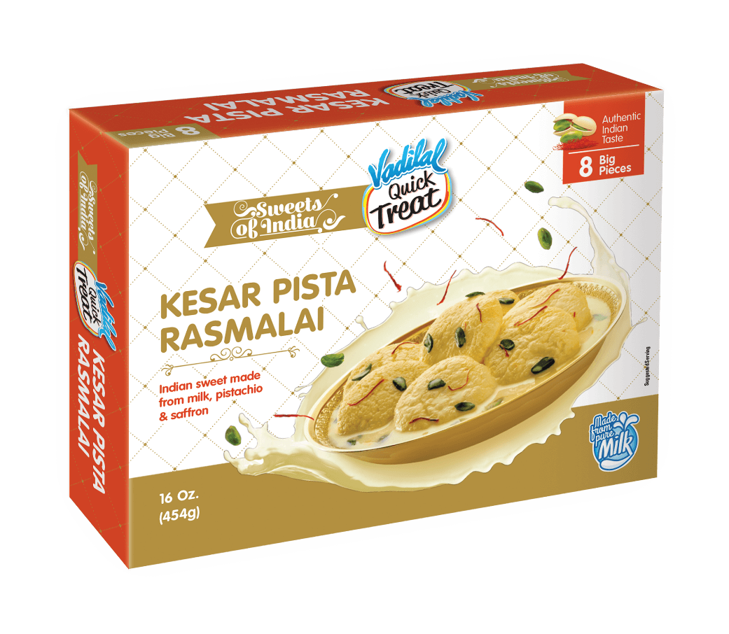 Vadilal Kesar Pista Rasmalai 908Gm