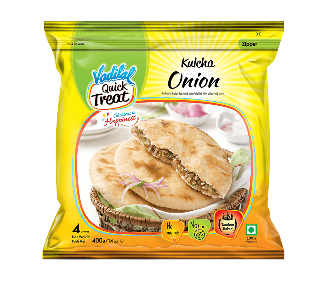 Vadilal Onion Kulcha 4 Pcs