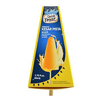 Vadilal Kesar Pista Kulfi 80 Ml