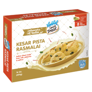 Vadilal Kesar Pista Rasmalai 454Gm