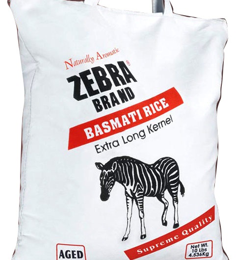 Zebra Basmati Rice 10 Lb