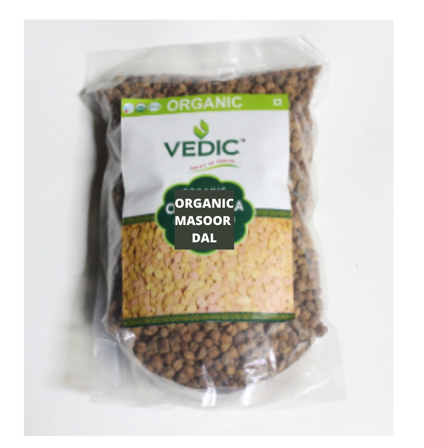 Vedic Organic Masoor Dal Chilka 2Lb