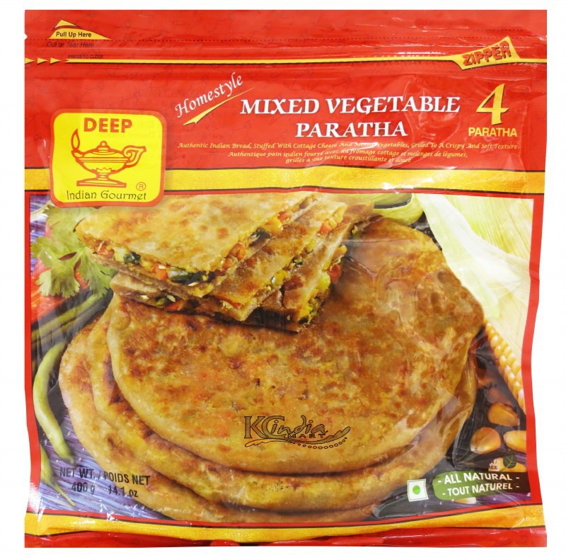 Deep Mix Veg Paratha 4 Pc