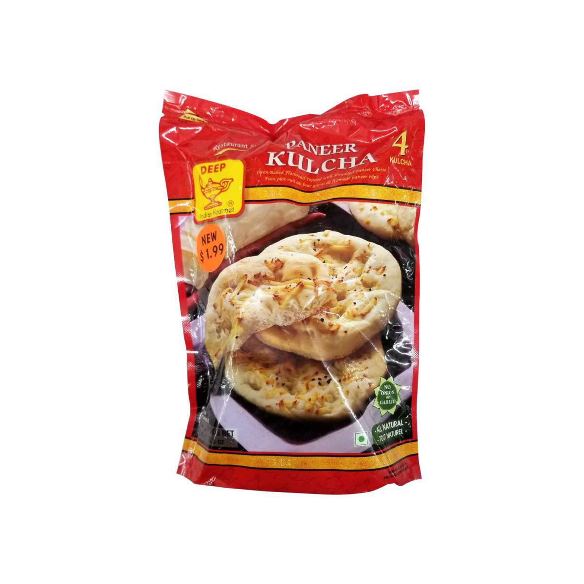 Deep Paneer Kulcha 4 Pc