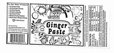 Joy Ginger Paste 737 G