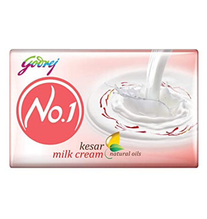 Godrej No.1 Saffron Milk Cream Soap 115 Gm