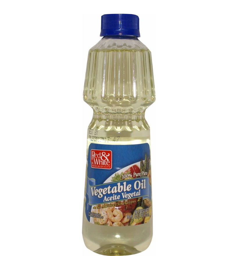 Red & White Vegetab;Le Oil 16 Oz