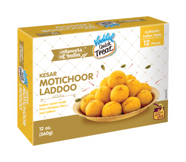 Vadilal Kesar Motichoor Laddoo 12 Oz