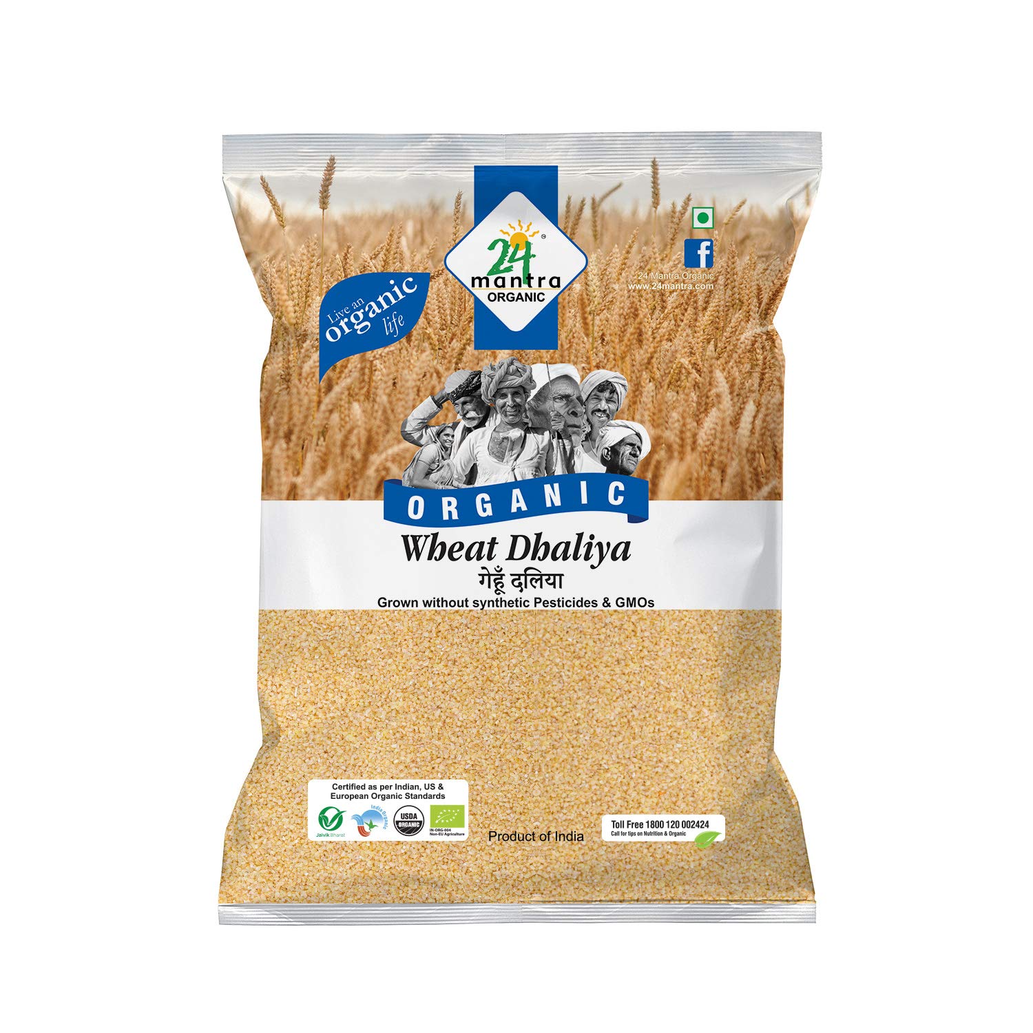24 Mantra Wheat Daliya 2 Lb