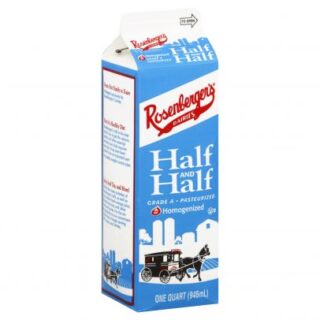Rosenbergers Half And Half Cream One Quart