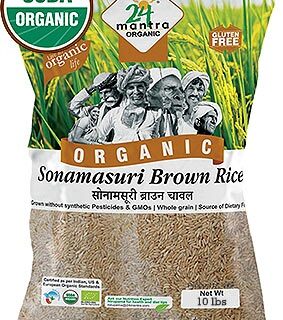 24 Mantra Organic Brown Sonamasoori 10Lb