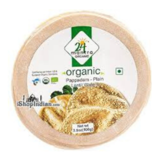 24 Mantra Pappadam Plain 3.5 Oz