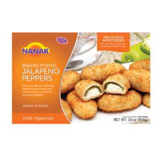 Nanak Breaded Jalapeno Peppers 454G