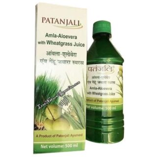 Patanjali Amla-Aloevera With Wheatgras Juice 500Ml