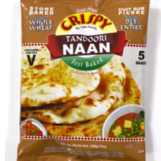 Crispy whole wheat naan