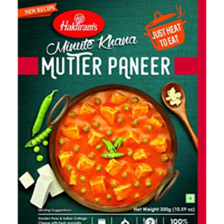 Haldiram Mutter Paneer, Dal Tadka And Rice 340G