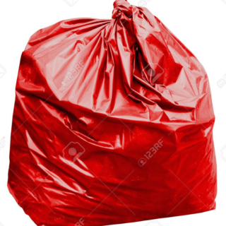 Red & White Trash Bags
