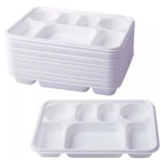 7 Compartment 50 Diner Plates