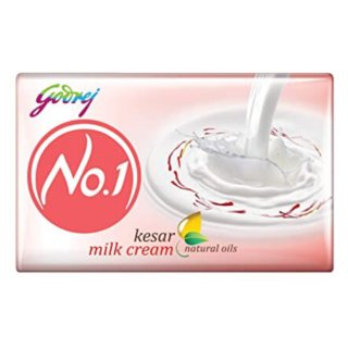 Godrej No.1 Saffron Milk Cream Soap 115 Gm